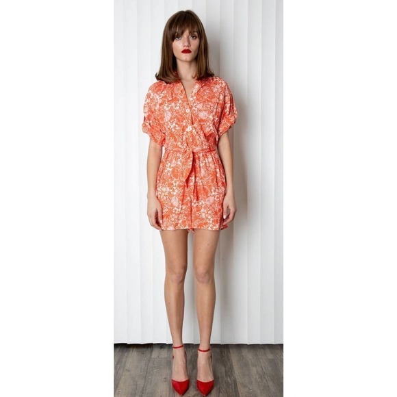 Copied - NWT Le Superbe Chic Tiki Romper VINTAGE PERSIMMON Size 0 - Picture 2 of 7